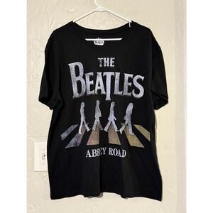 THE BEATLES Abbey Road Women's Size XL 16/18 Black T-Shirt